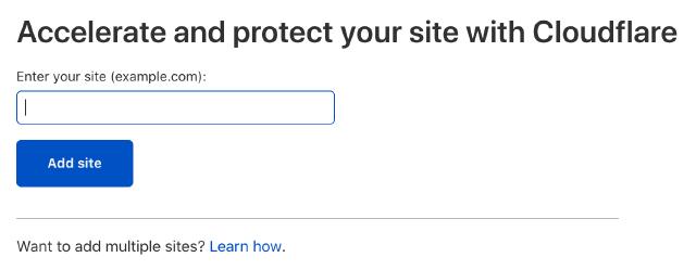 Cloudflare add site Cloudflare add site