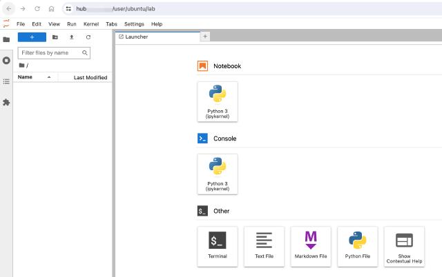 jupyterhub ui