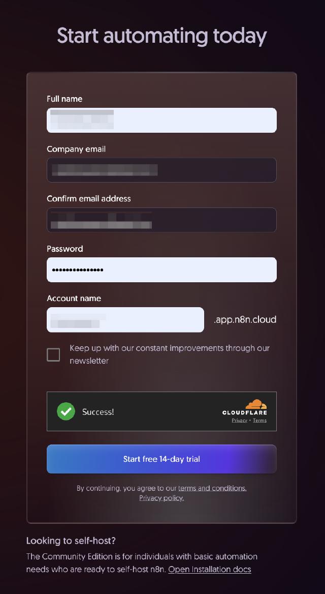 n8n cloud register