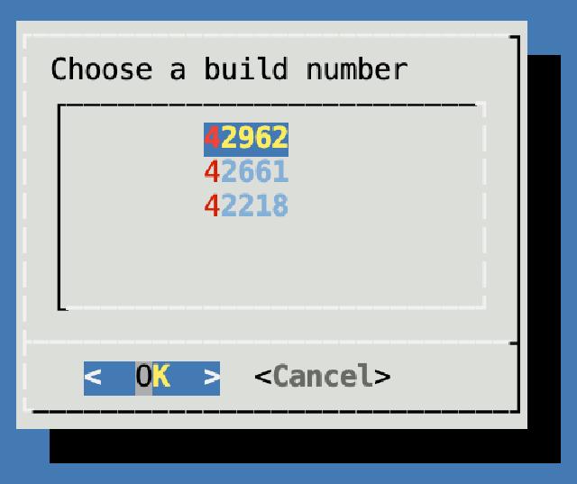 arpl choose a build number