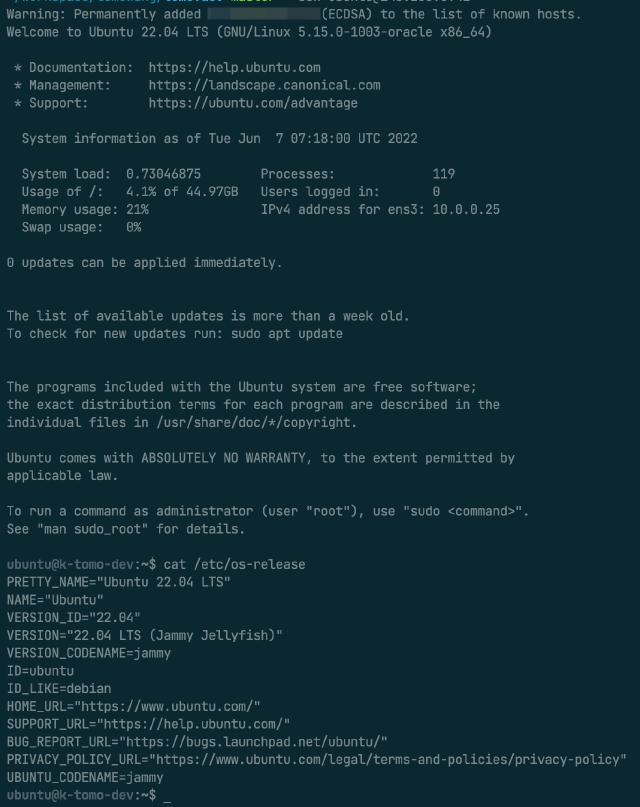 instance ssh