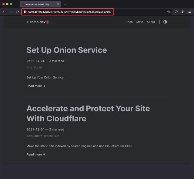 onion site custom hostname